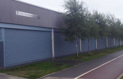 Commercial Roller Shutters securing a club house for a Dublin Football Club